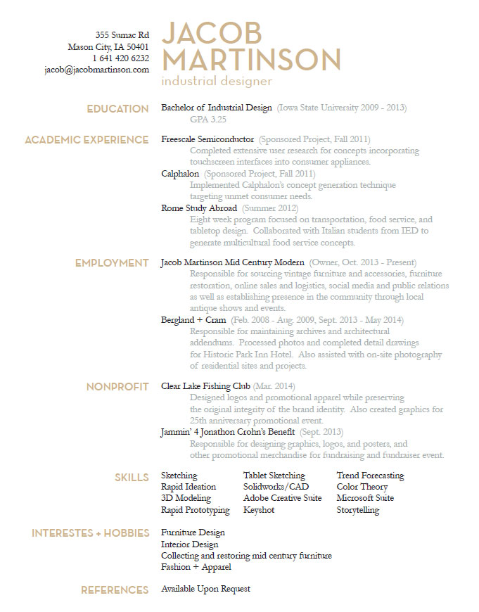 industrial resume objective